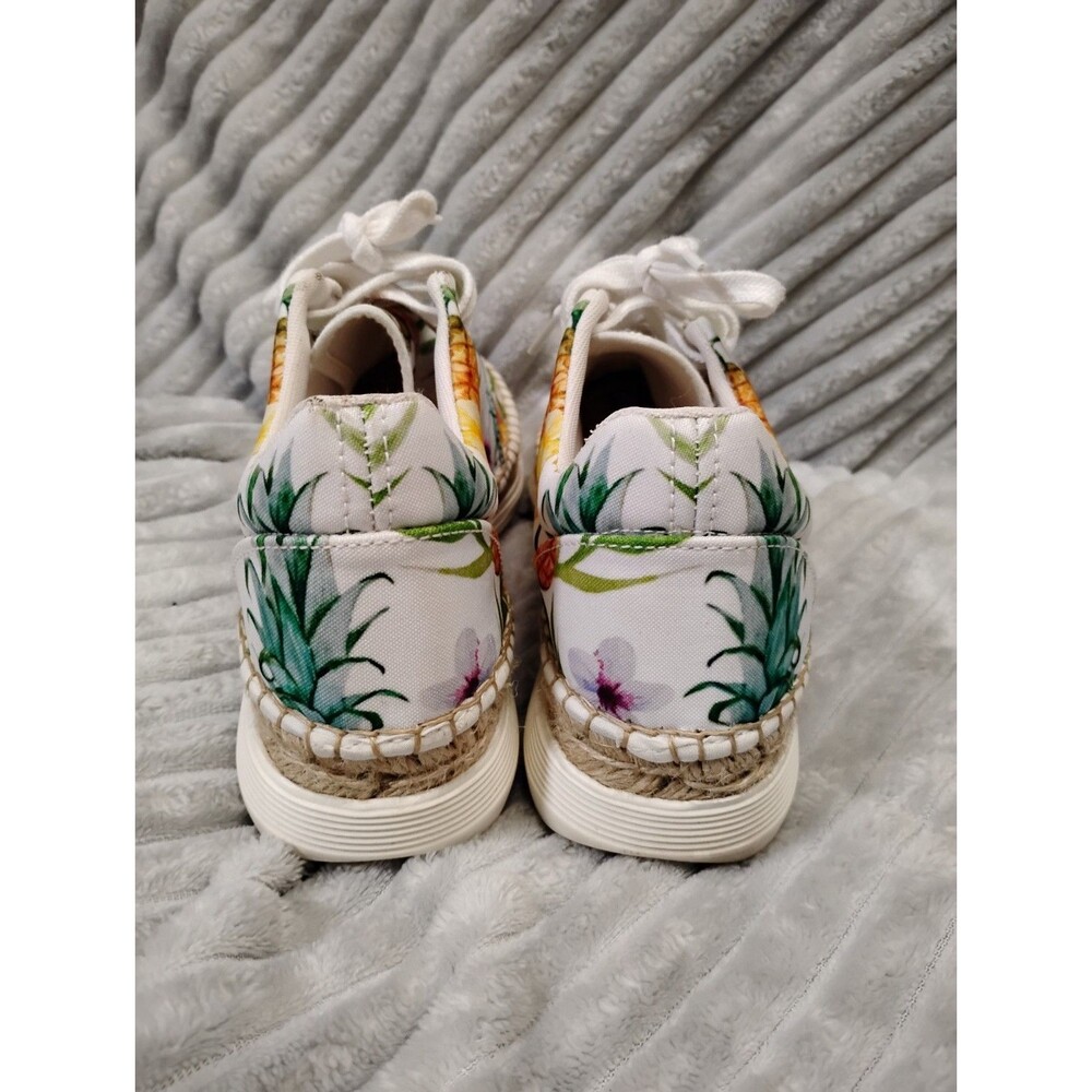 Free People Jackson Tropical Pineapple Print Espadrille Sneakers US tennis 6.5 - Picture 3 of 8